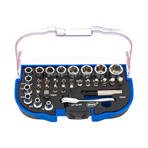 Juego de Llaves de Trinquete BS-33ES CR-V de 33 Piezas, Estuche Rígido Industrial Antideslizante OEM - Product Image 1