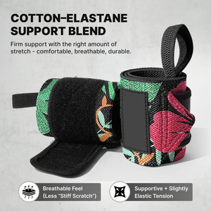 Neoprene <b>Wrist</b> Wraps <b>Gym</b> Weightlifting <b>Support</b> Adjustable Compression Straps - Product Image 4