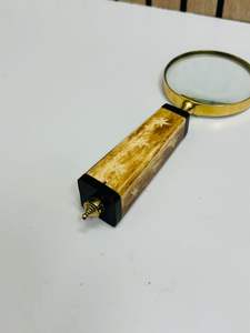 Lupa de Mano de 2.5'' con Mango de Hueso Natural |   Lupa de Inspección Óptica - Product Image 2