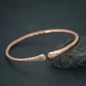 Handmade by copper jewelry Modern antique design New Luxury Polished Modern Copper <b>Bangle</b> Women Magnetic <b>Engraved</b> design for gif - Product Image 4