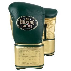 Guantes de Boxeo Profesionales No Boxing No Life de Cuero Vacuno Premium, Ligeros, con Correa de Muñeca Ajustable y Cierre de Gancho y Bucle - Product Image 1