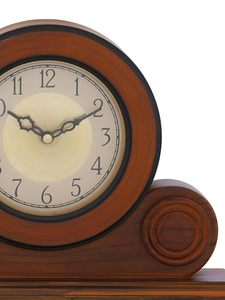 Vintage <b>Wooden</b> Desk <b>Clock</b> Quartz Round Table <b>Clock</b> Silent Analog Timepiece for Living Room Home Office Decor - Product Image 2