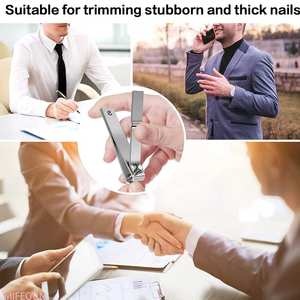 Herramienta Profesional de Acero Inoxidable para Manicura y Pedicura, Cortaúñas con Borde Ultraafilado de Precisión y Apertura de Mandíbula Ancha para Uñas Gruesas - Product Image 2