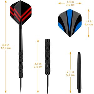 Juego de Dardos Profesionales con Punta de Metal, Dardos con Punta de Acero para Tablero de Dardos, Dardos de Alta Calidad para Jugadores - Product Image 3