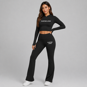 Conjunto de Dos Piezas de Ropa de Salón para Mujer, Camiseta de Manga Larga y Leggings, Venta al Por Mayor, 2026 - Product Image 3
