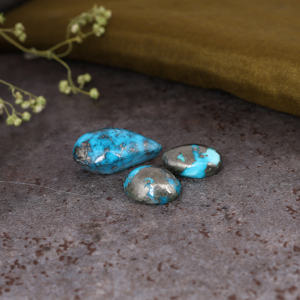 Turquesa Azul Natural al por Mayor, Cabujón en Forma de Pera, Piedra Preciosa Suelta para Joyería - Product Image 2