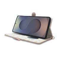 Étui de téléphone en cuir de luxe, étui à rabat chic pour iPhone 15 14 13 Pro Max Samsung S24, porte-cartes magnétique, coque
