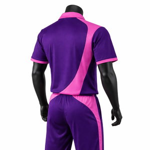 Mens Cricket Team Uniform V Neck Polo Style Jersey <b>Trouser</b> Set Moisture Wicking OEM ODM Manufacturer - Product Image 6