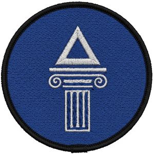 Écusson brodé personnalisé Maçonnique Œil de la Provéidence Rouge, Badge Tactique Motard, Logo Emblème avec fixation auto-agrippante - Product Image 2