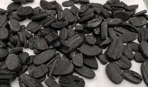Tourmaline noire naturelle brute, cabochon ovale, effet de couleur, vente en gros, en vrac, pour la fabrication de bijoux, directement du fabricant - Product Image 3
