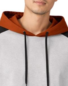 Camiseta con Capucha de Manga Corta para Hombre, Sudadera Informal con Capucha, Top de Algodón Suave para Verano, Colores Gris, Rojo Óxido y Negro, Estilo Urbano, Moda Estadounidense - Product Image 5