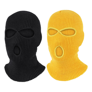 Pasamontañas de Punto Unisex al por Mayor 2026, Color Sólido Negro y Verde, Estilo Deportivo para Adultos, Uso Invernal - Product Image 5