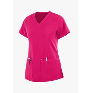 Medical Scrubs Uniform Set Women Hospital Use Polyester Fabric Needle Detection Seamless Fusing Nursing Workwear Suits ODM - Product Image 3
