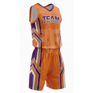 Maillot de basket-ball personnalisé pour équipe, style rétro vintage, uniforme de basket-ball pour hommes, uniforme de basket-ball brodé de style classique - Product Image 1