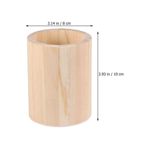 Ensemble de porte-stylos en bois, 3 formes géométriques, organisateur de bureau minimaliste pour le bureau, la maison, les tables d'étude et la décoration de bureau de direction - Product Image 3