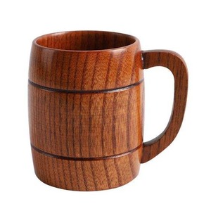 Mug à café ou à bière en bois japonais avec logo personnalisé, fait à la main, en bois naturel, écologique, cadeau, vaisselle - Product Image 4