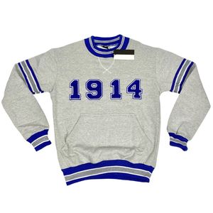 Sudadera de Fraternidad Griega Phi Beta Sigma Gris 1914 para Hombre, Cuello Redondo, Tejido Premium, Ajuste Cómodo, Ropa Casual - Product Image 2