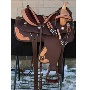 Vente de selle de cheval western sur mesure, de haute qualité, nouveau design en cuir, différentes tailles et couleurs à prix compétitif - Product Image 1