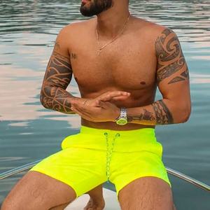 2022 pantalones cortos de verano de poliéster personalizados para hombre, pantalones cortos informales de playa de secado rápido, cordón elástico transpirable, 100% algodón de alta calidad - Product Image 1