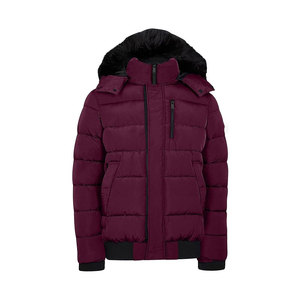 Chaqueta Corta Acolchada de Alta Calidad para Hombre, Ropa de Invierno Súper Acolchada con Tela de Lona y Cremallera - Product Image 1