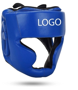 <b>Boxing</b> Gear Genuine Leather Adjustable Steel Fitness Protective Head Guard Safety Helmet Custom Logo RL-HG-75 - Product Image 1