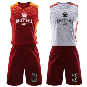 Customized 2026 Wholesale Adults Basketball Jersey Set Plus Size Quick Dry Breathable Blank Red Black Custom Uniform Vest - Product Image 5