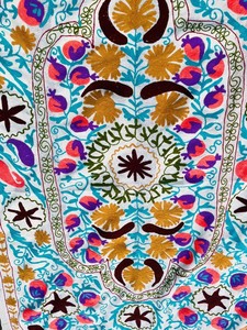 Colcha Suzani Bordada a Mano, Colcha Kantha Vintage - Product Image 3