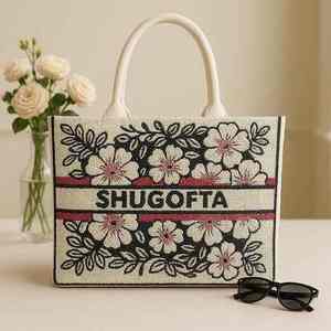 Bolsos de Mano Artesanales de Lujo de la India, Forma de Baguette, Hechos a Mano, con Cuentas de Vidrio Multicolores, Bolsos de Mano Casuales y Duraderos, Bolsos Promocionales - Product Image 2