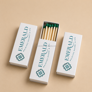 Allumettes classiques promotionnelles pour cigares 85x17x17mm, boîte d'allumettes slim, 15 allumettes, allumettes de marque propre, MOQ à partir de 5000 # Boîtes d'allumettes - Product Image 3