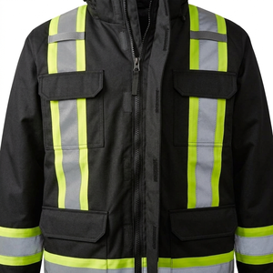 Ropa de Trabajo de Seguridad, Alta Visibilidad, Reflectante, Poliéster Rip-Stop, Uniforme de Trabajo Unisex con Bolsillo, Chaqueta de Seguridad - Product Image 5