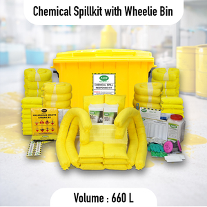 Proveedor de Kit para Derrames Químicos de 660L con Contenedor con Ruedas |   Kit de Derrames de Materiales Peligrosos Industriales, Fabricante OEM para Uso Químico e Industrial - Product Image 3