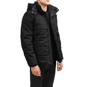 OEM ODM Men's Puffer <b>Jacket</b> With Removable Hood Custom Design Breathable Fabric Long Sleeve Winter <b>Warm</b> Padded Bubble <b>Jacket</b> - Product Image 1