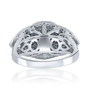Elegante Anillo de Compromiso y Boda con Diamante Amarillo de Laboratorio, Corte Cojín, Doble Halo, Oro Blanco, VVS+, Certificado IGI, Diseño de Tallo Dividido - Product Image 3