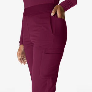 Pantalones de Trabajo para Mujer, de Alta Calidad, Diseño Personalizado, Cintura Elástica, Transpirables, Cómodos, Tela Oxford, Poliéster Elástico, para Hospital - Product Image 6