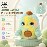 Peluche d'avocat personnalisée ODM avec interaction vocale IA, racontage d'histoires, réponse tactile, jouet doux, emballage cadeau