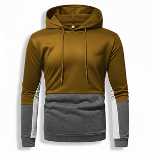 เสื้อฮู้ดดี้ผู้ชายผ้าฝ้าย 100% หนานุ่มสไตล์ฝรั่งเศสบุขนด้านใน คุณภาพสูง ทรงโอเวอร์ไซส์ สไตล์สตรีท - Product Image 5