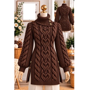 Suéteres 100% acrílico o algodón, calibre 12, para mujer, los más modernos, informales, para la temporada de invierno, proveedor de Bangladesh. - Product Image 5