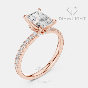 Engagement <b>Ring</b> in 14KT White Gold F+ Color VS+ Clarity for Women Luxury <b>Ring</b> IGI Certified 1.56CT Radiant Cut Lab Grown Diamond - Product Image 6