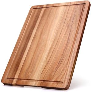 Planche à découper en bois naturel de qualité supérieure, fabriquée à la main, résistante au four, écologique, de luxe, pour la cuisine - Product Image 1