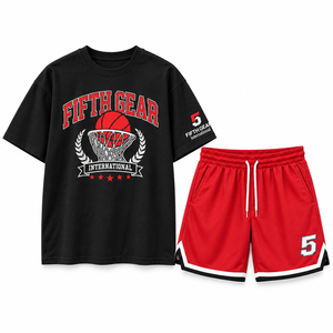 Conjunto de Camiseta y Pantalones Cortos de Verano para Hombre, Talla Grande, de Algodón Transpirable con Estampado Animal, Impresión por Transferencia de Calor, Calidad Premium - Product Image 6