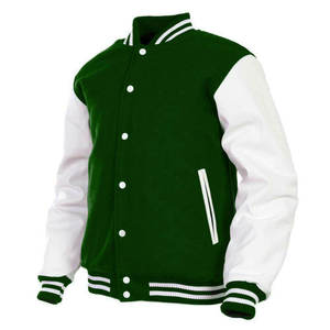 <b>Men's</b> Purple <b>White</b> Varsity <b>Jacket</b> Regular Fit Button Front Preppy Style Turn-down Collar Solid Color Polyester Cotton Shell - Product Image 6