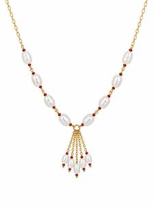 Collier personnalisé plaqué rhodium avec perles d'eau douce et perles de rubis, chaîne en goutte cascade, bijoux de mariée de luxe pour femmes - Product Image 2