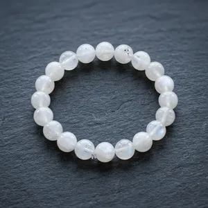Rainbow Moonstone Beaded Gemstone <b>Bracelet</b> for Unisex-Party Wedding Anniversary Gift - Product Image 6