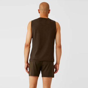 Débardeur pour homme en tissu modal doux - Respirant, séchage rapide, écologique, tissu extensible pour la gym et le sport, usage quotidien, sans manches, avec OEM - Product Image 2