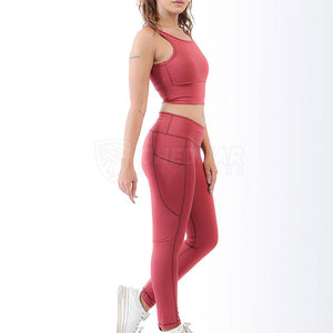 Ensemble de yoga pour femmes, dernière collection, prix de gros, haute qualité, fabriqué au Pakistan - Product Image 3