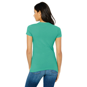 Camisetas Cortas de Verano para Mujer, Camisetas Cortas con Logotipo Personalizado, 100% Algodón, Camisetas Cortas para Mujer - Product Image 3