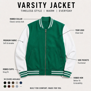 Veste de sport verte pour homme, manches blanches, fermeture éclair, vêtement d'extérieur décontracté en polaire, pour le printemps, motif à carreaux, respirant, séchage rapide - Product Image 6