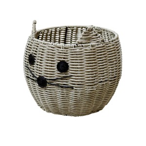 Cute Cat Design Handmade Rattan <b>Storage</b> Basket Indoor Home Decorative Sundries Organizer Kids Playroom <b>Storage</b> <b>Chest</b> - Product Image 5