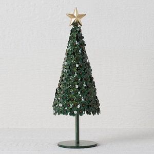 Modern Brass Christmas <b>Tree</b> Decor With Star Top Handcrafted Metal Holiday Ornament For <b>Tabletop</b> Display - Product Image 5