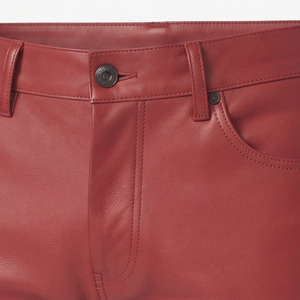 <b>Men</b> Premium <b>Leather</b> Pants <b>Men's</b> <b>Leather</b> Streetwear <b>Trouser</b> <b>Mens</b> High Quality <b>Leather</b> Pant <b>Men</b> Pockets <b>Leather</b> Pant - Product Image 5